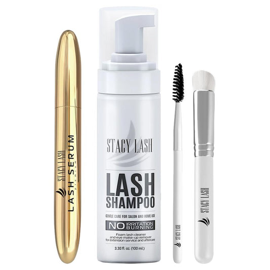 Eyelash Extension Shampoo & Foaming Cleanser | Biotin-Infused for Growth & Thickness - 3.38 fl. oz / 5 ml