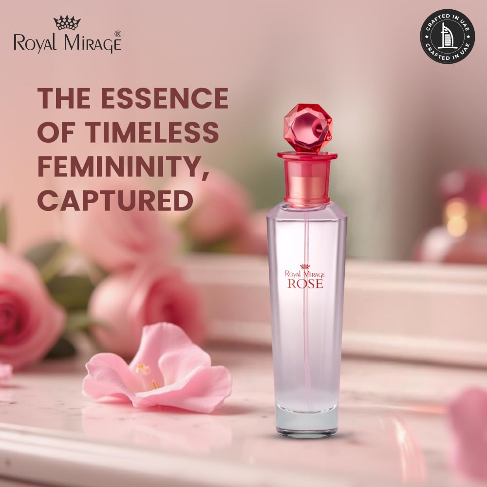 Royal Mirage Sandalwood Eau de Toilette for Women - Premium Woody Floral Perfume 100ml with Jasmine & Vanilla - Long-Lasting Feminine Fragrance Spray - Sustainable Luxury EDT Made in USA