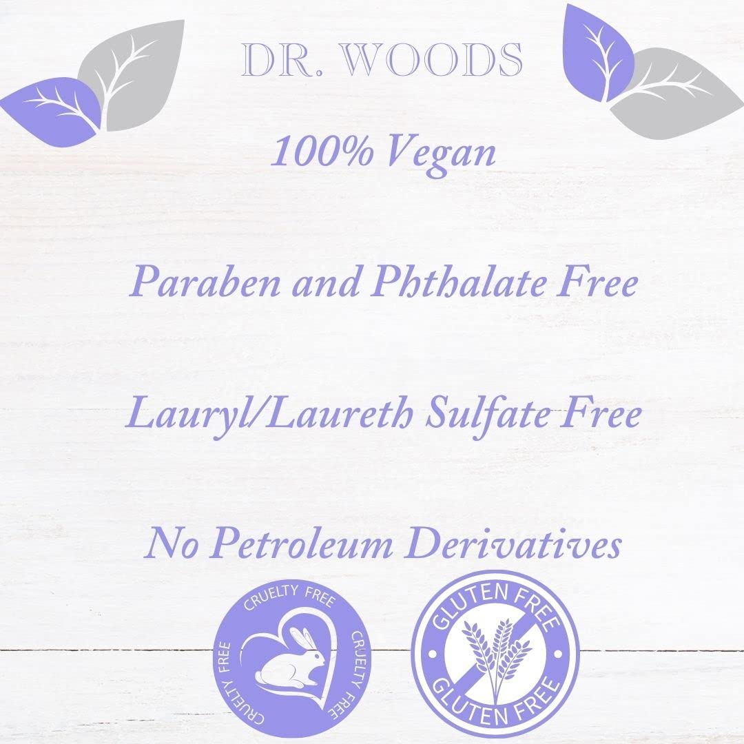 Dr. Woods Lavender Liquid Castile Soap - Castile Soap with Pure Lavender Oil, Body Wash for Men and Women, Natural Cleanser for Face, Hands, and Body - 32 Fl Oz, Pack of 3