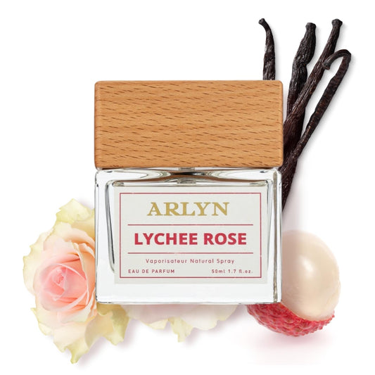 ARLYN Lychee Rose Eau De Parfum Inspired by Mar.Ly De.L.ina, Long-Lasting Perfume for Women, Vegan & Eco-Conscious with Clean Ingredients, Lychee, Peony, Rose and Vanilla - 50ml / 1.7 oz