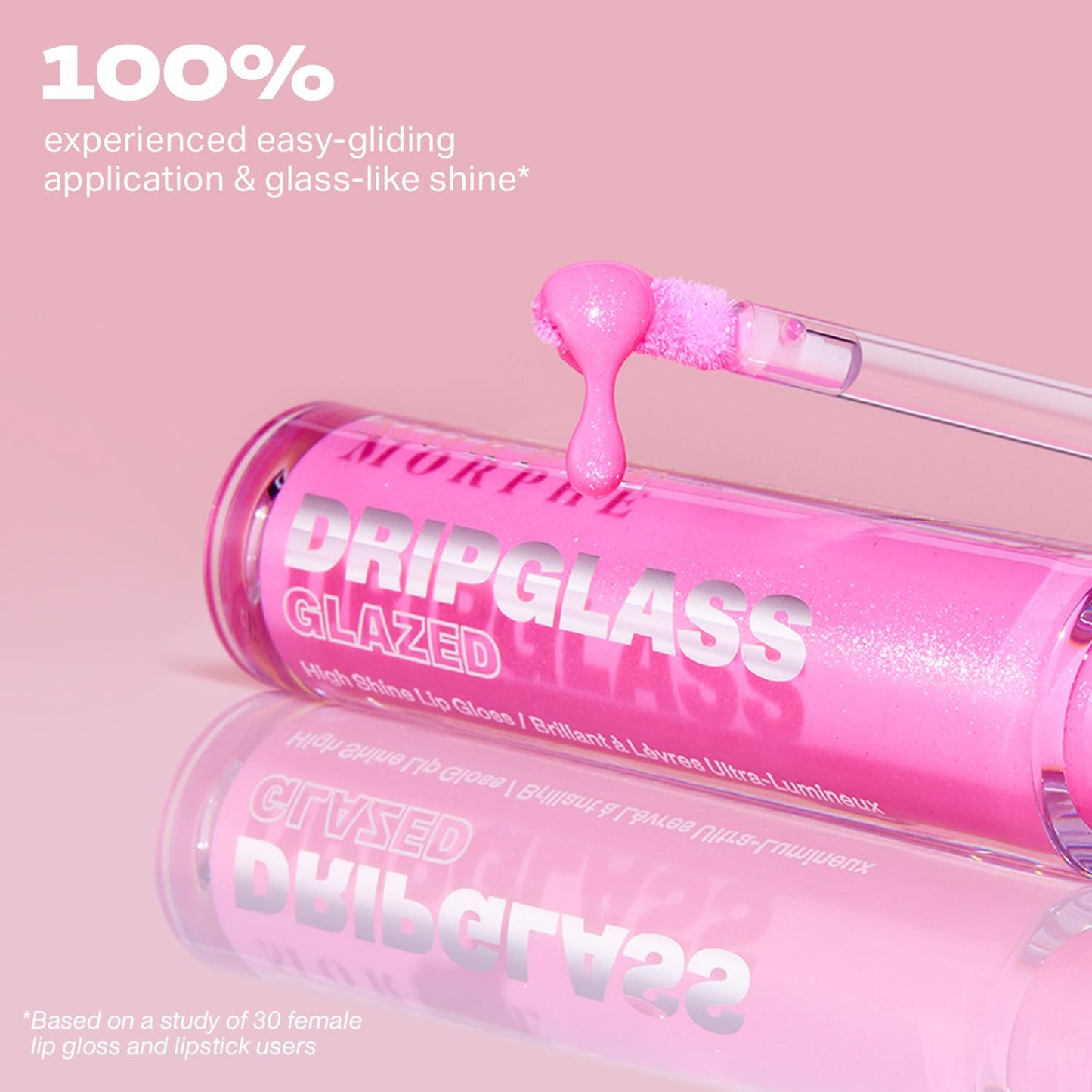MORPHE Dripglass Glazed High Shine Lip Gloss - Glide On Juicy, Semi-Sheer & Nourishing Lip Color - Buildable Formula Infused with Plant-Derived Squalane & Vitamin E