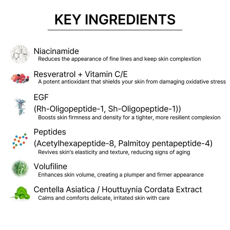 Mito-on Cell Rejuvenation Anti-Aging Cream, 50g / 1.76 oz - 10% Niacinamide, Vitamin B3 and Antioxidants, EGF + Volufiline for Wrinkle Reduction, Elasticity Improvement, Moisturizer, Korean Skin Care