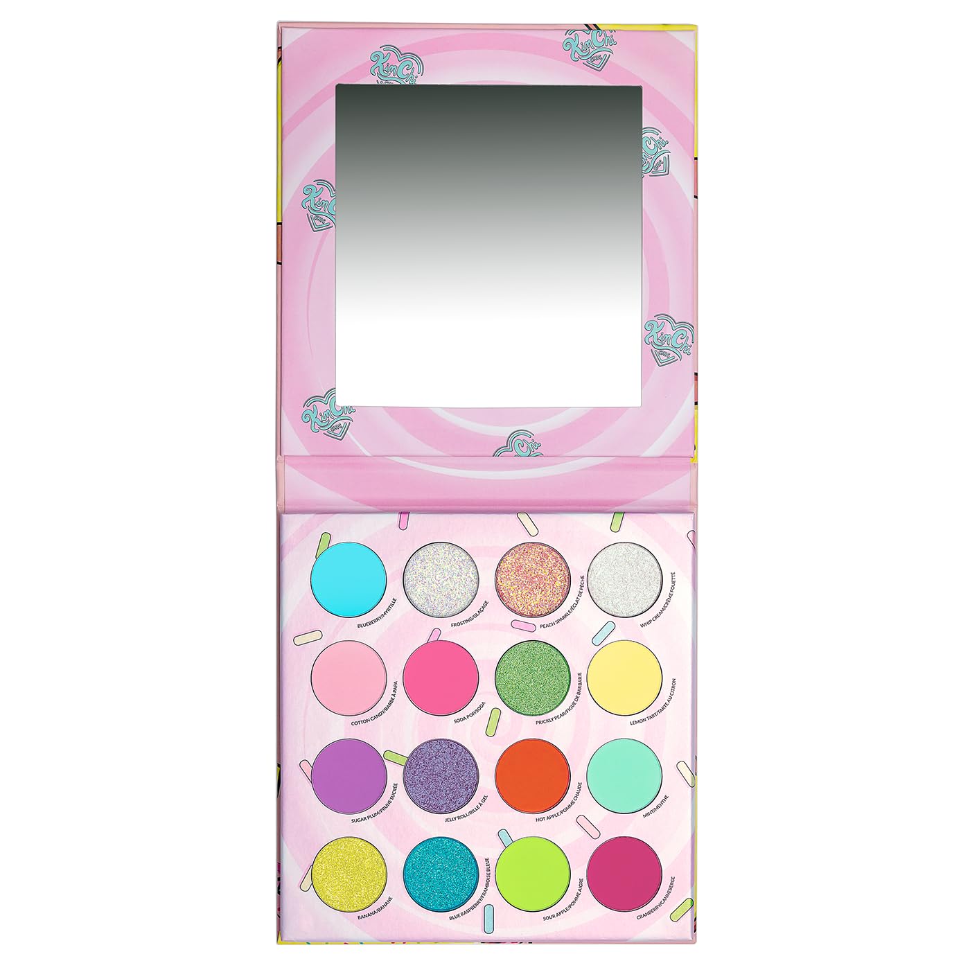 KimChiChic Beauty Donut Collection Eyeshadow Palette - 16 Matte, Pigment, & Glitter Shadows, Versatile for Day to Night Looks, Cruelty Free, Rainbow Sprinkles