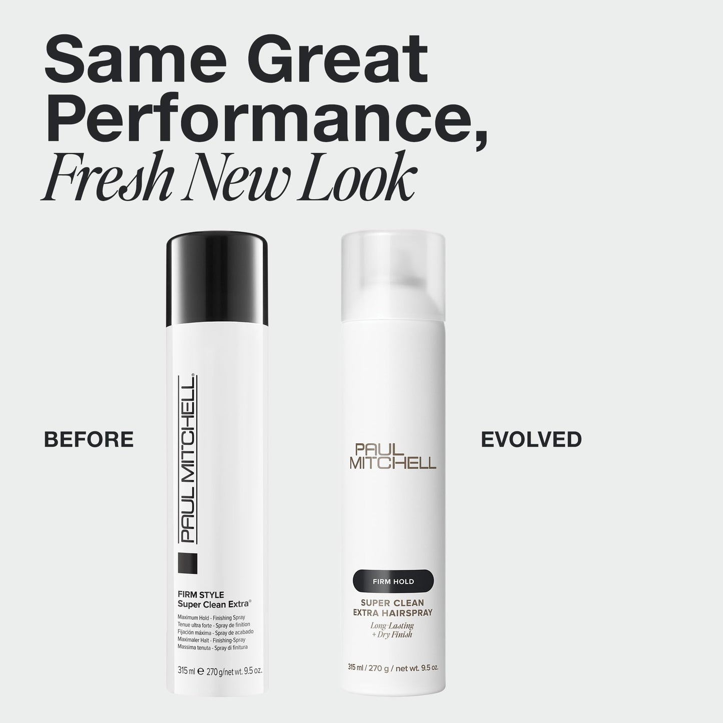 Paul Mitchell Super Clean Extra Hairspray, Long-Lasting, Firm Hold + Dry Finish, For All Hair Types, 9.5 oz