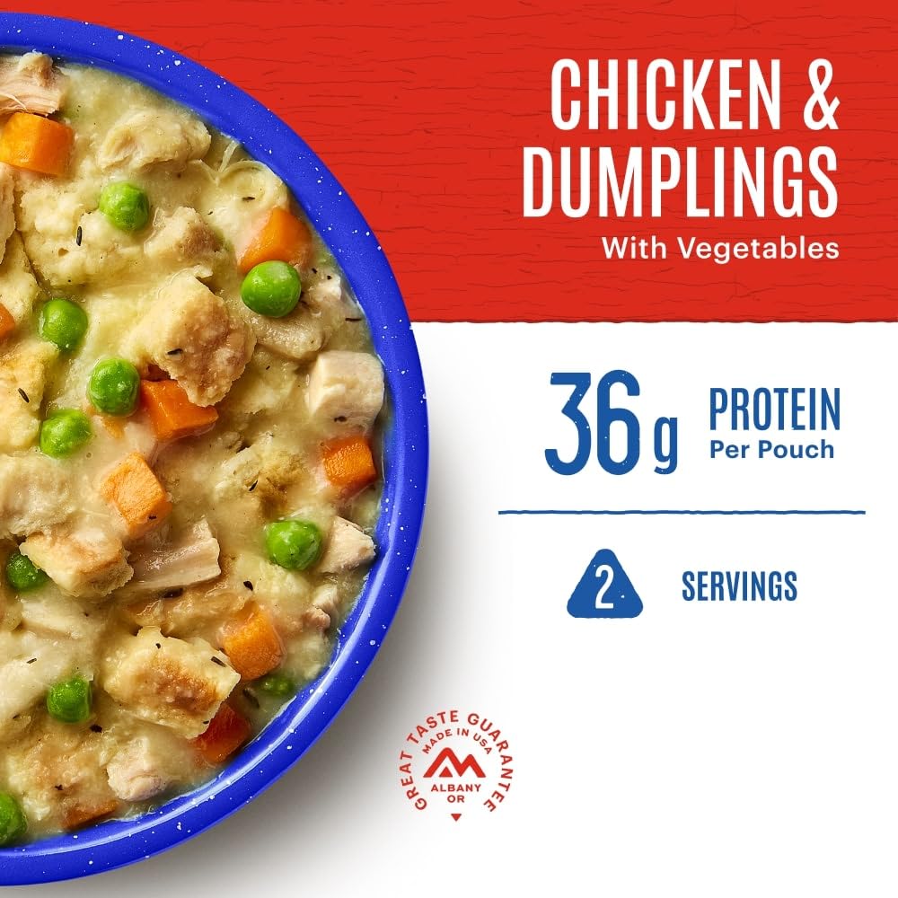 Mountain House Freeze-Dried Dinner Entree | Backpacking Meals for Camping and Hiking, 2 Servings, 30-Year Shelf-Life, 1-Pack
