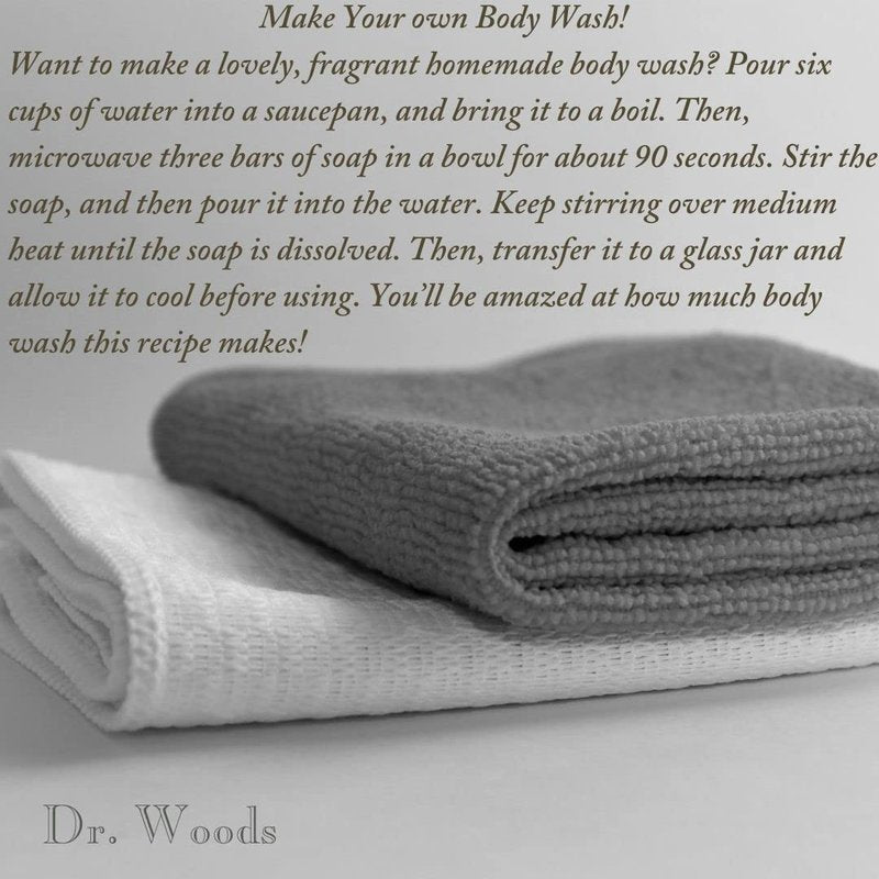 Dr. Woods Raw Black Exfoliating Body Bar with Organic Shea Butter, 5.25 oz (Pack of 3)