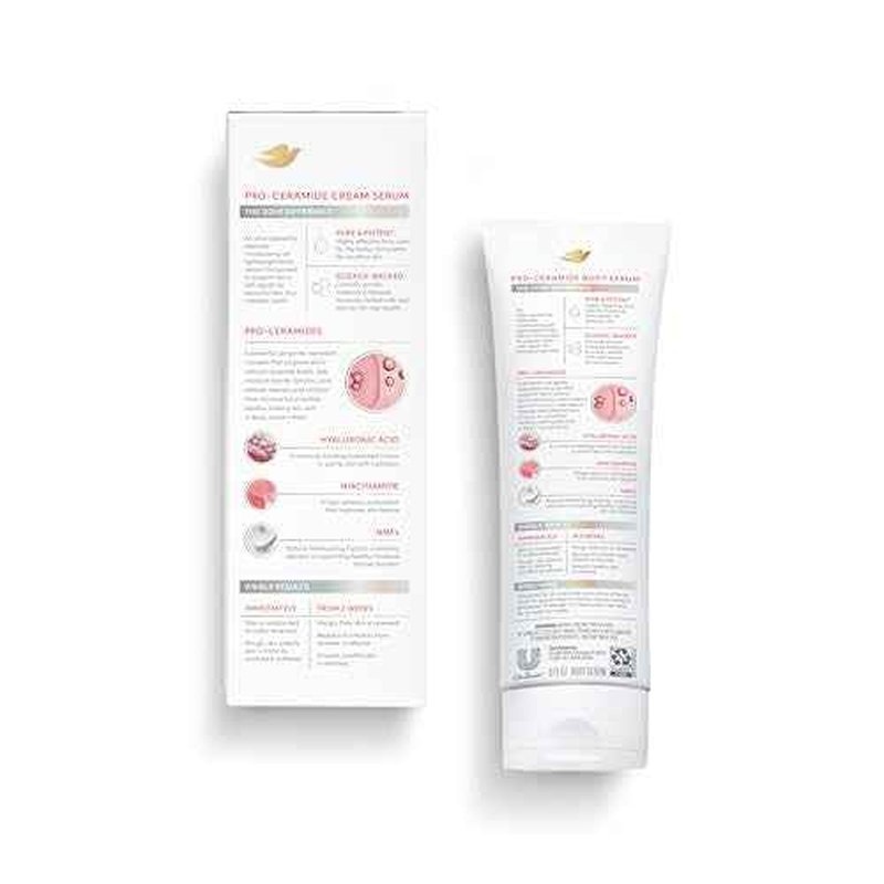 Dove Body Cream Serum Pro-Ceramide + Repair for Rough, Extremely Dry Skin, with Hyaluronic Acid, Niacinamide and Natural Moisturizing Factors Lotion, 8 oz