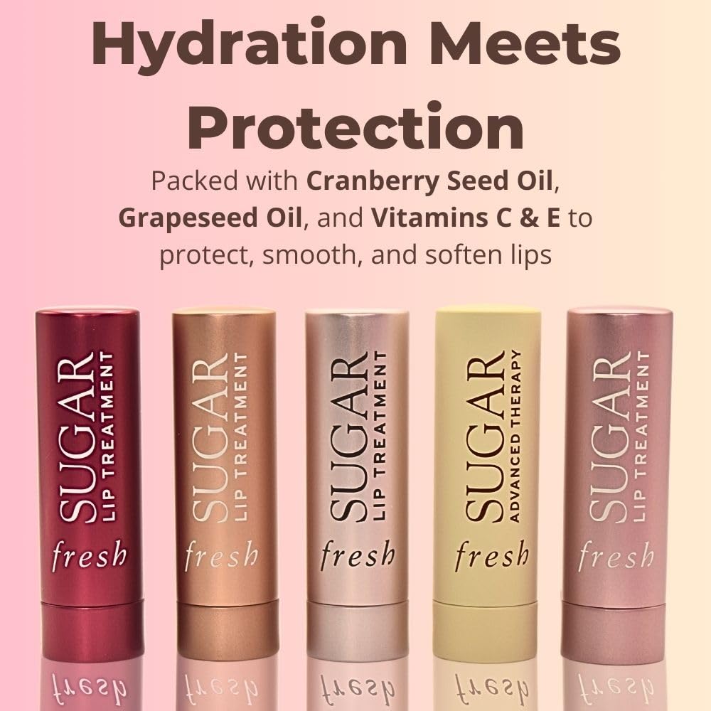 Fresh Mini Color and Care Lip Collection Holiday Gift Set - Advanced Therapy, Rose, Icon, Petal, Honey