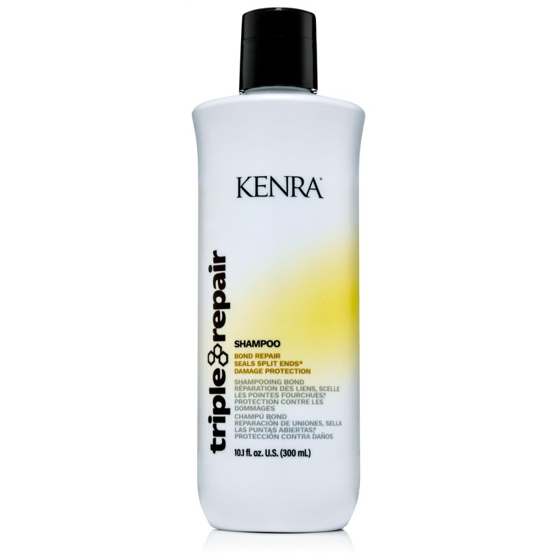 Kenra Professional Triple Repair Shampoo | Targets & Repairs Weak or Broken Bonds | Split Ends | Damaged Hair | Bond Builder | Sulfate-Free | 10.1 fl. oz.