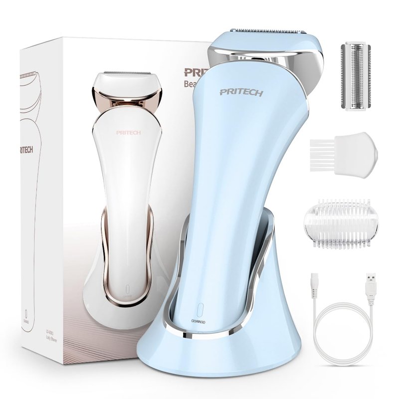Electric Razor for Women Rechargeable Wet Dry Electric Shaver for Women, Waterproof Lady Shaver for Legs Arm Underarm Bikini Public Body Razor with One Extra Foil Blade