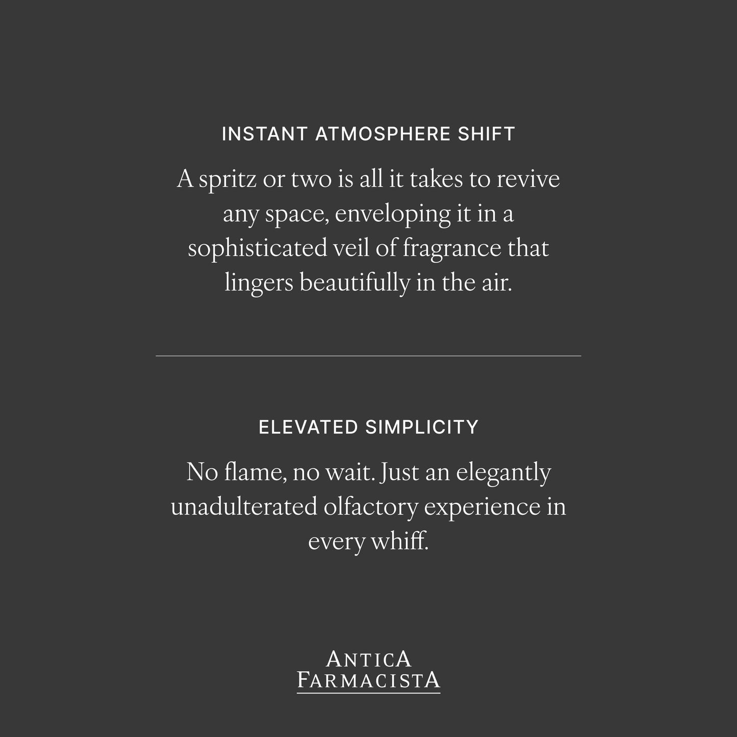 Antica Farmacista Room Spray - Elegant House Spray - Long-Lasting, Room Fragrance - Luxury Gift for Housewarming - Lemon, Verbena & Cedar, 3.4 fl oz
