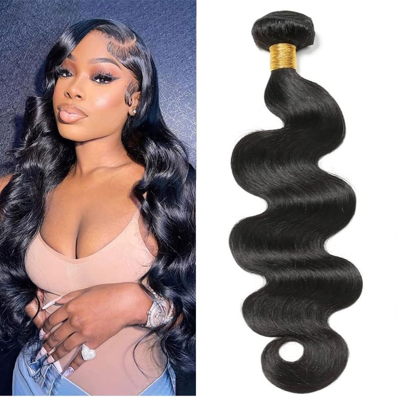 Rumdiku Human Hair Bundles Body Wave 28 Inch 100% Unprocessed Brazilian Virgin Deals Human Hair Extensions Weave Natural Black