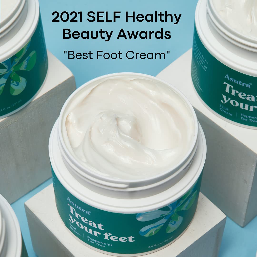 ASUTRA Invigorating and Therapeutic Foot Soak + Pedicure Pumice Stone (Dead Sea Salt w/Tea Tree & Citrus Oils), 16 oz - Helps to Soften Calluses, Corns, and Cracked Feet
