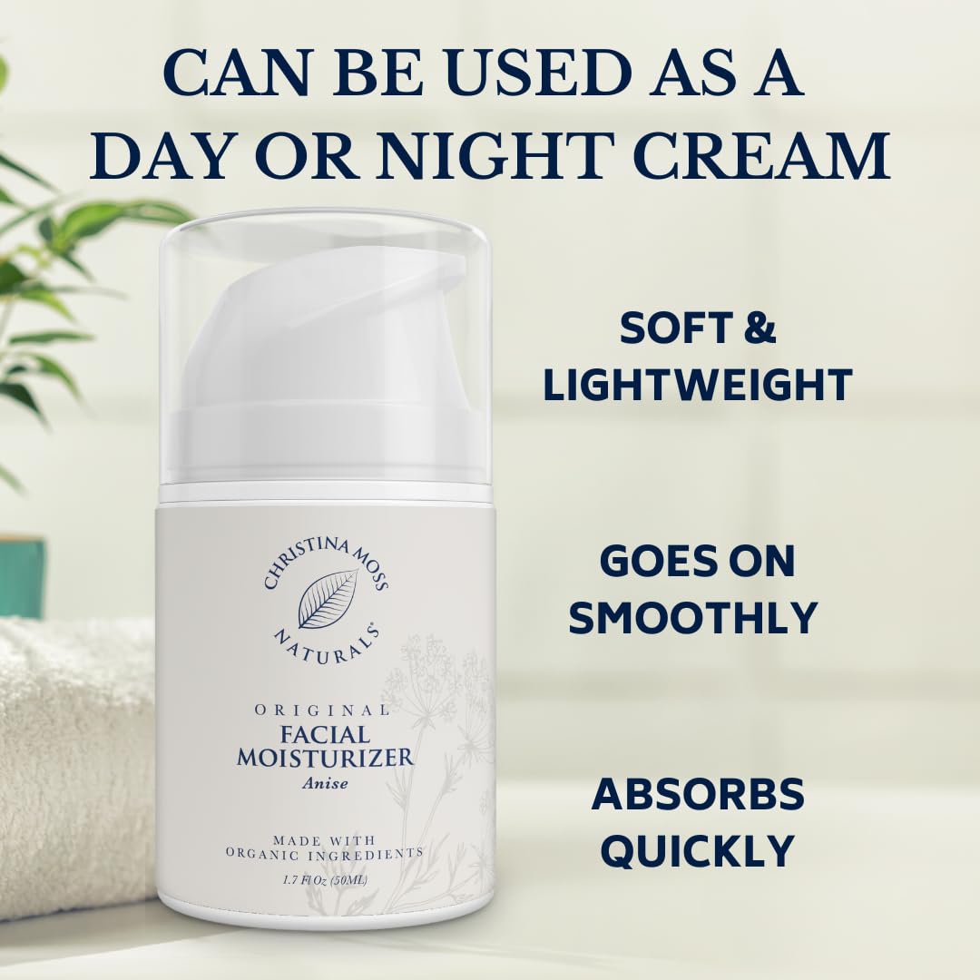 Christina Moss Naturals Original Moisturizer, Natural and Organic Ingredients, Gentle, No Toxic Chemicals