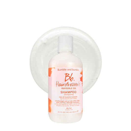 Bumble and bumble. Hairdresser's Invisible Oil Hydrating Shampoo | Anti Frizz, Softening, Color Safe | For All Curly, Wavy, Straight Hair Types | With Argan, Coconut + Grapeseed Oil, 8.5 Fl Oz
