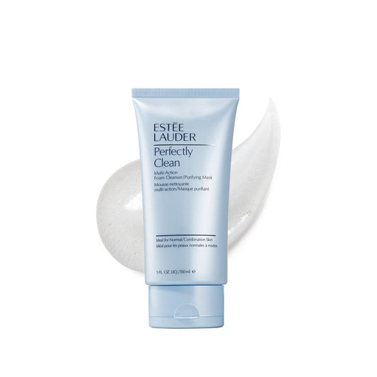 Estée Lauder Perfectly Clean Multi-Action Foaming Face Wash Cleanser/Purifying Face Mask | Daily Facial Cleanser, 5.0 Fl Oz