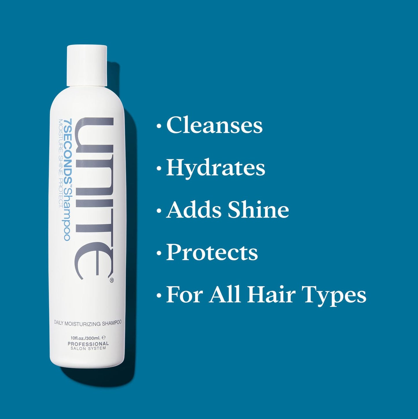 UNITE Hair 7SECONDS Shampoo, Conditioner & Detangler | Hydrates, Strengthens & Protects | UV & Heat Protection | 10 fl oz, 8 fl oz, 8 fl oz