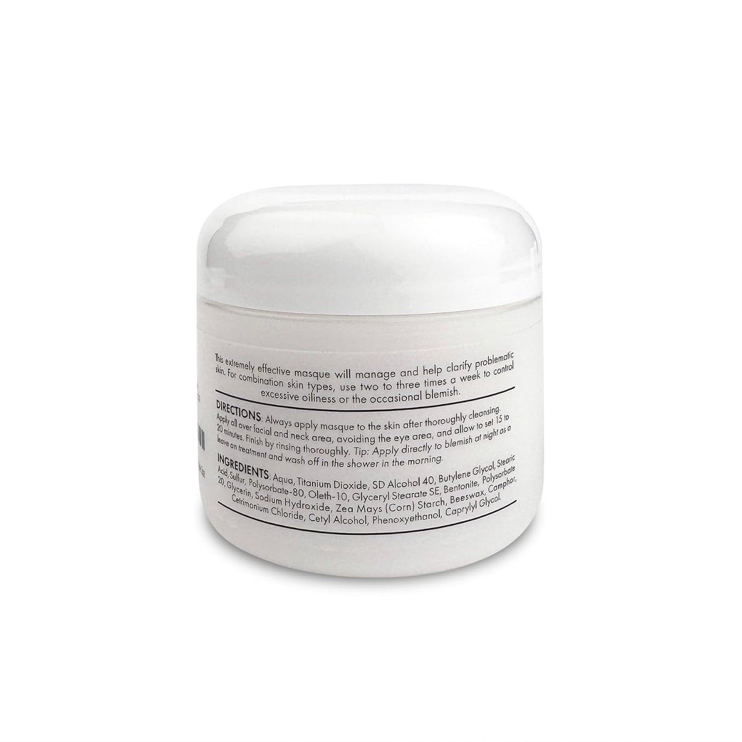 Clarifying Camphor Masque - Deep Cleansing Face Mask for Oily Skin | 2 oz