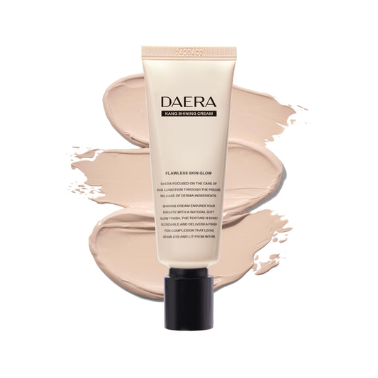 DAERA Full Coverage BB Cream Tinted Moisturizer Foundation, Flawless Glass Skin Makeup, Instant Radiance for Uneven Skin, Long Lasting Lightweight Hydrating, Self Adjusting Shade (Neutral), 1.35 fl oz