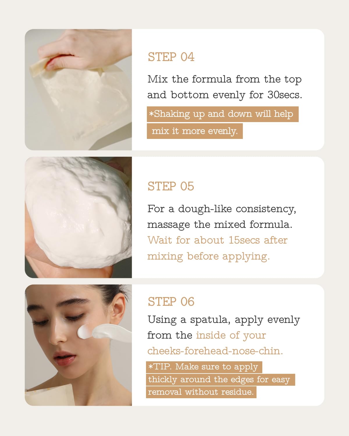 FULLY Rice Dough Facial Modeling Mask, Instant Hydration Boost, Radiance Boost, Skin Moisture Barrier, Nourishing, Vegan Hyaluronic Acid, Rice Bran Water, Aloe Extract 1.76oz x 4ea