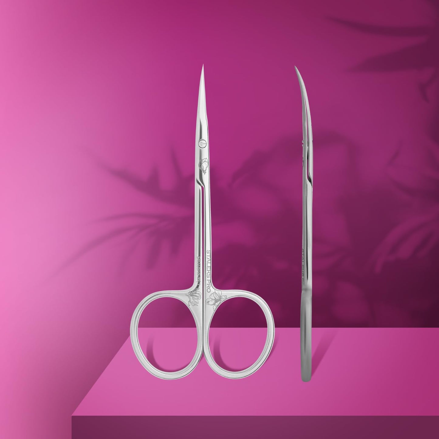 Staleks Exclusive 22 Type 1 Cuticle Scissors (Magnolia) – Straight Handles and Classic Curved Blades