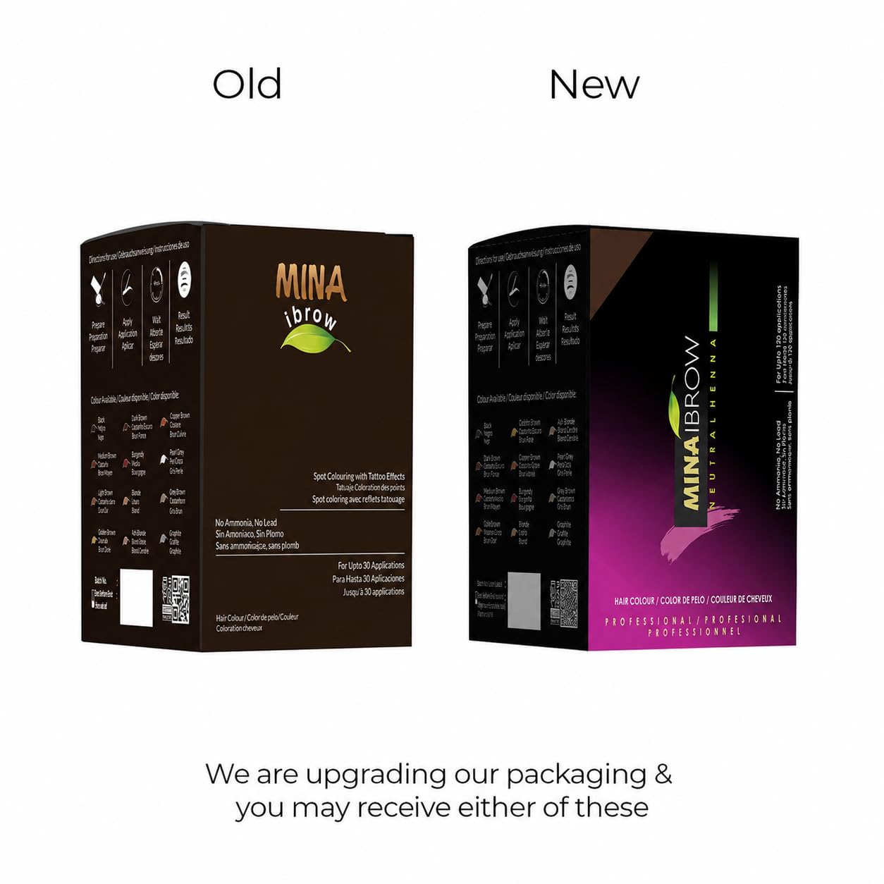 Mina iBrow Hair Color Refill Pack, Natural Spot Coloring Hair Tinting Powder, Water and Smudge Proof, No Ammonia, No Lead, Complete Gray Coverage, 120 Applications, Medium Brown