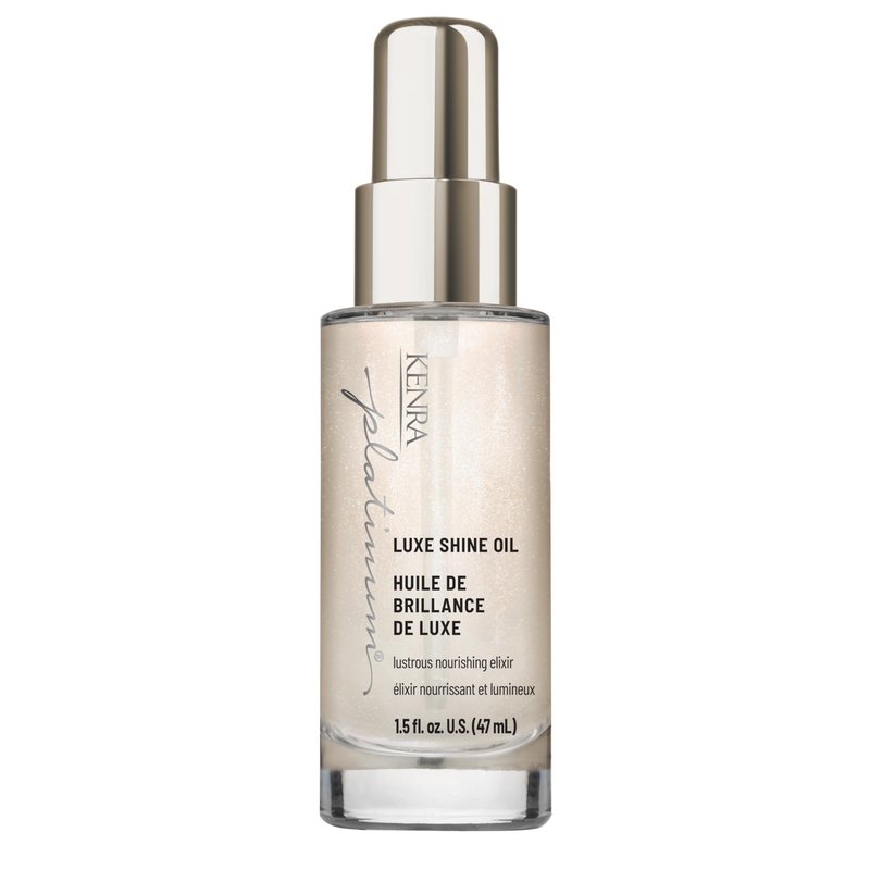 Kenra Platinum Luxe Shine Oil | Strengthens, Softens & Smooths Hair | Thermal Protection Up To 450F | Humidity Protection | Controls Frizz | 1.5 fl. Oz