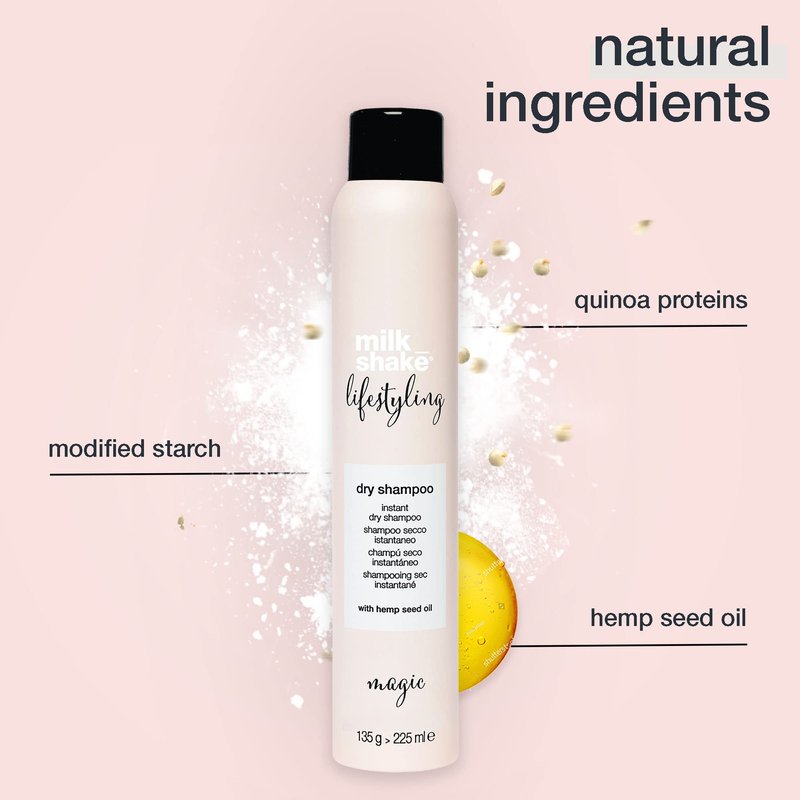milk_shake Lifestyling Dry Shampoo - Instant Dry Shampoo for Women For Flat, Dry or Oily Hair - 4.7 Fl OZ