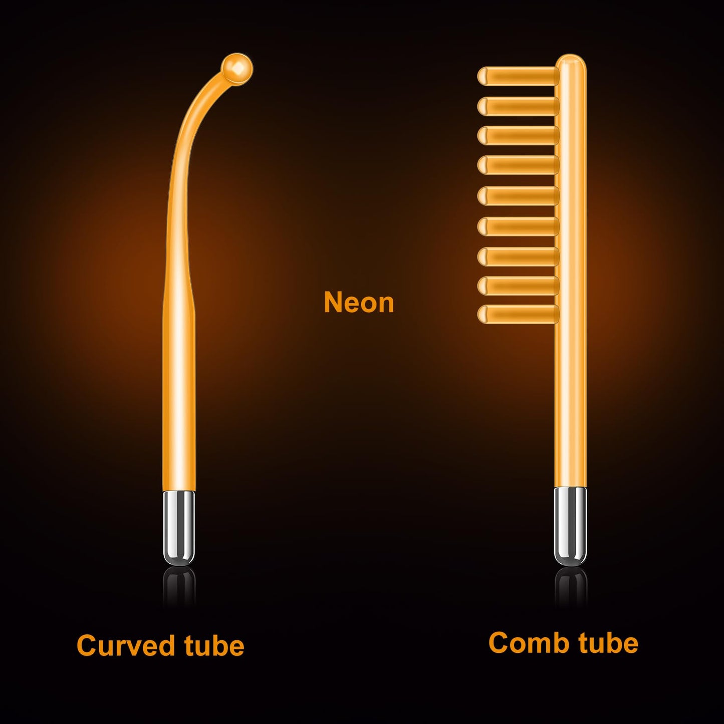 YourMate 4 Piece Tube Set Neon Tube Compatible with YourMate High Frequency Wand, Accessories