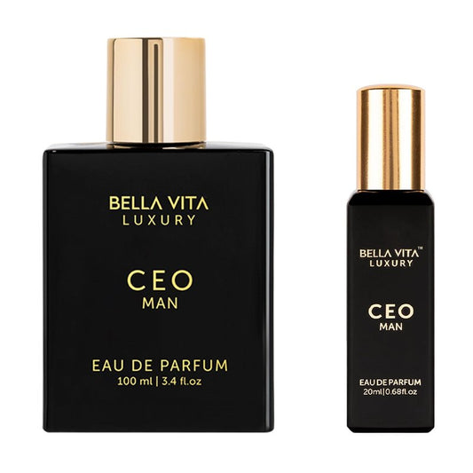 BellaVita Luxury CEO Man Perfume for Men Combo | Long-Lasting Men's Cologne with Lemon, Lavender, Tonka & Agarwood Perfume for Men | CEO Cologne for MEN