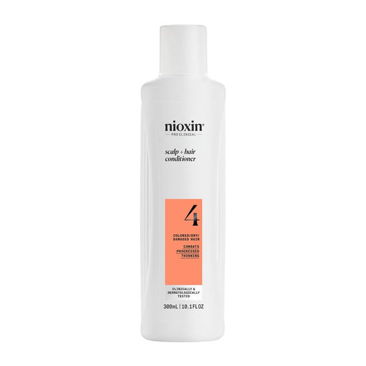 Nioxin System 4 Scalp + Hair Thickening Conditioner For Colored, Dry, & Damaged Hair with Progressed Thinning Maintain Vibrant Color Nourish & Boost Hair Density with Niacinamide & Biotin