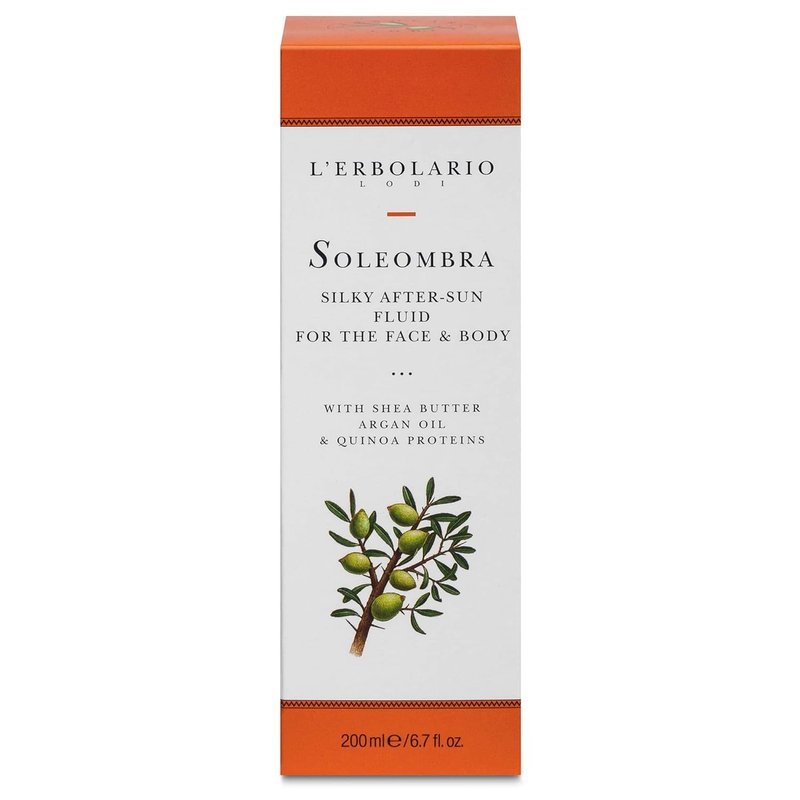 L'Erbolario Silky After-Sun Fluid | Hydrating Aloe Vera Lotion for Deep Moisture - 6.7 oz