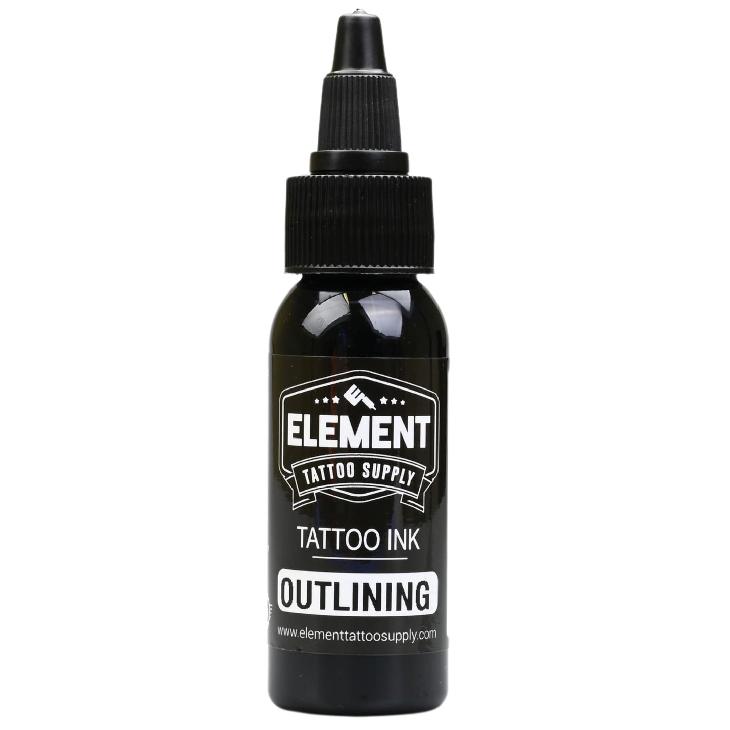Element Tattoo Supply Tattoo Ink Set Black White Professional Solid Color for Human Skin Tattooing, Outlines, Shading, Blending, Mixing Color Supply for Artists 1oz Bottle