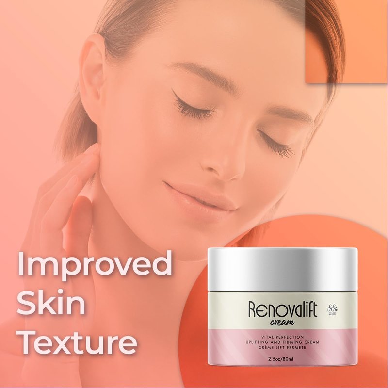 Renovalift Face Cream, Renovalift Skin Cream with All Natural Ingredients, Advanced Facial Moisturizer For Face and Neck, Premium Uplifting & Firming Crème for Women Supporting Healthy Skin (2.5 oz.)