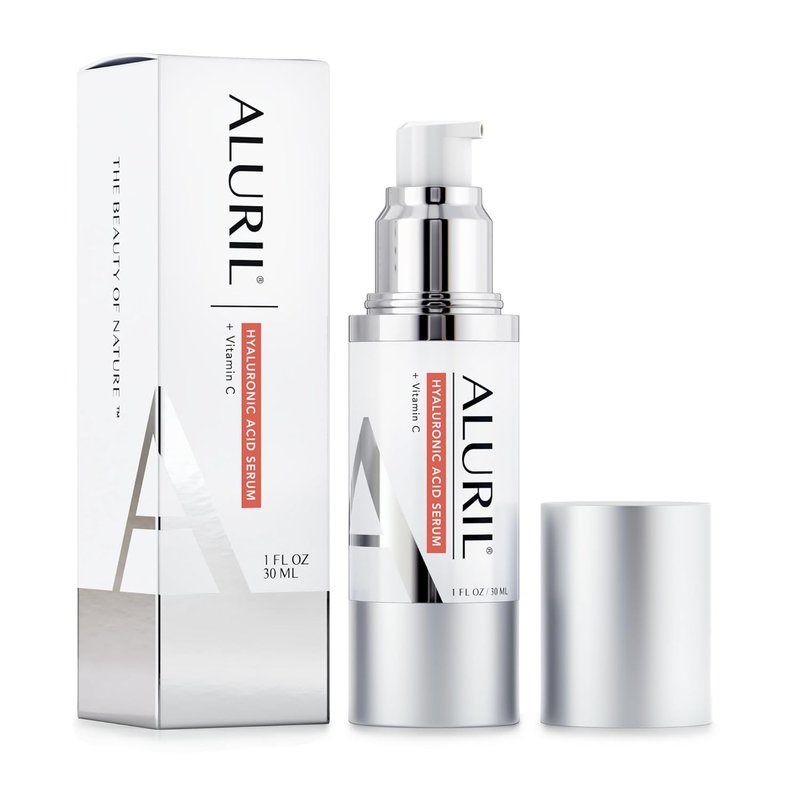 Hyaluronic Acid Serum with Vitamin C - Hydrating Moisturizer for Plump Skin & Dark Spot Reduction | 1 fl oz