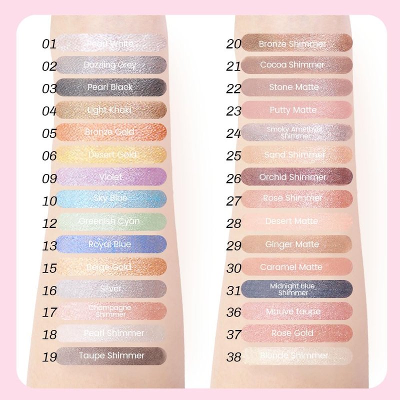 Kaely 2in1 Cream Eye Shadow Brightener Sticks for Eyes, Pencil Eyeshadow Applicator Stick Waterproof Pigmented, Eye Shadow Palette Highlighter Makeup, sombras para ojos, 31 Midnight Blue Shimmer