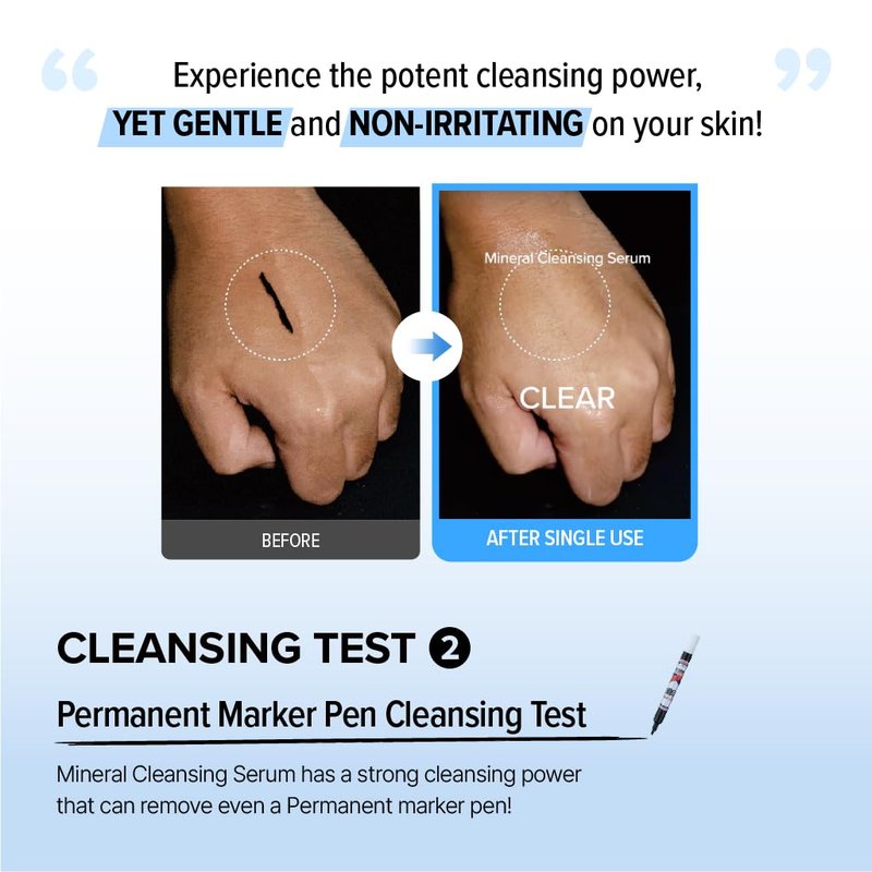 O'LABS Mineral Cleansing Serum - Gentle Facial Cleanser with Dead Sea Minerals | 200ml / 6.76 fl. oz.