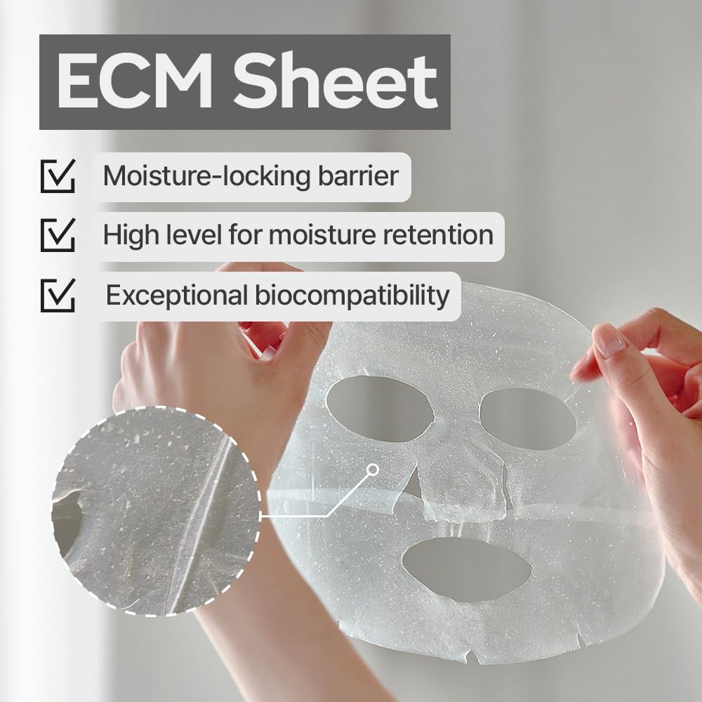 Daily Facial Dermal-Care Mask Pack | Lifting, Hydrating, Collagen Sheet Mask for Wrinkles & Dry Skin - 4 Sheets (1 Week)