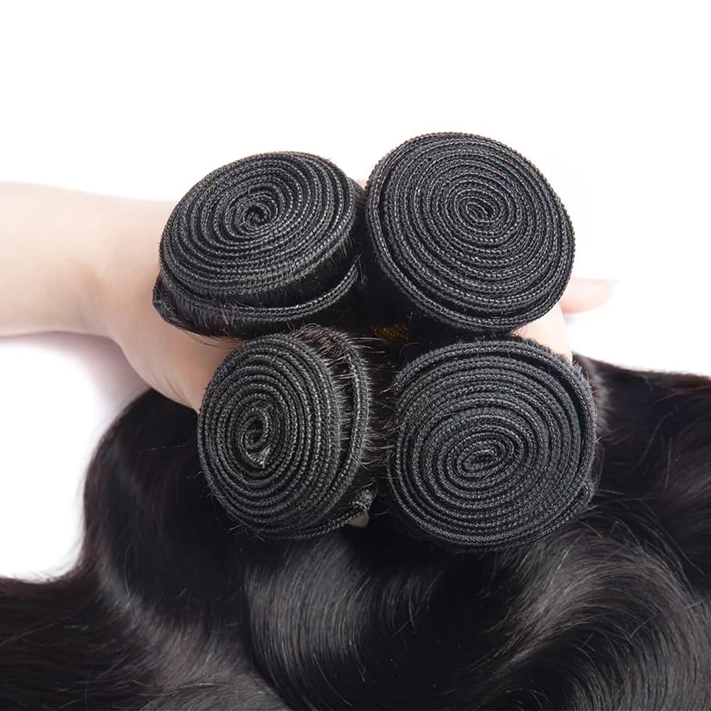 Body Wave Bundles Natural Color Body Wave Human Hari Bundles 14 14 14 Inch Soft And Healthy Brazilian Virgin Remy Hair Extensions Quick Weave For Women Deals