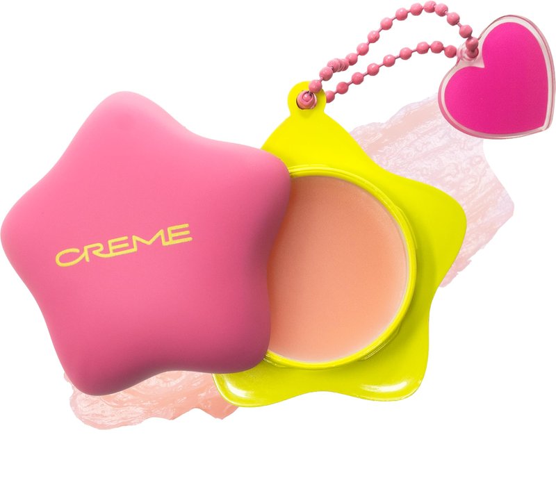The Crème Shop Plush Pout Lip Butter Lip Balm Key Chain Charm | Korean Formula with Peptides and Squalane to Instantly Hydrate, Nourish, Moisturize, and Soften Dry Lips- Original