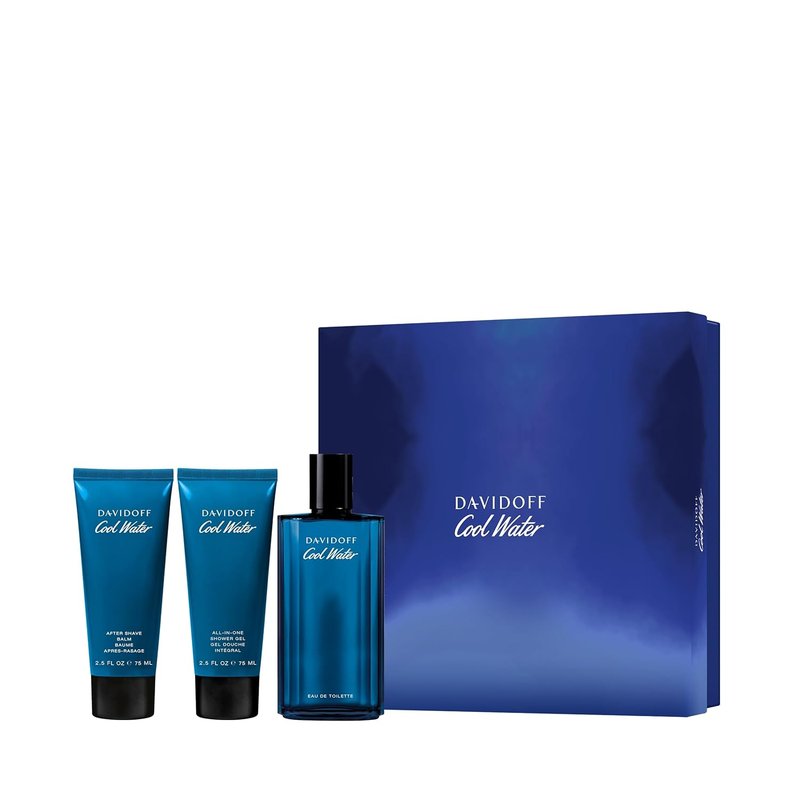 Davidoff Men's Cool Water Eau de Toilette Gift Set - 3-Piece Fragrance Collection