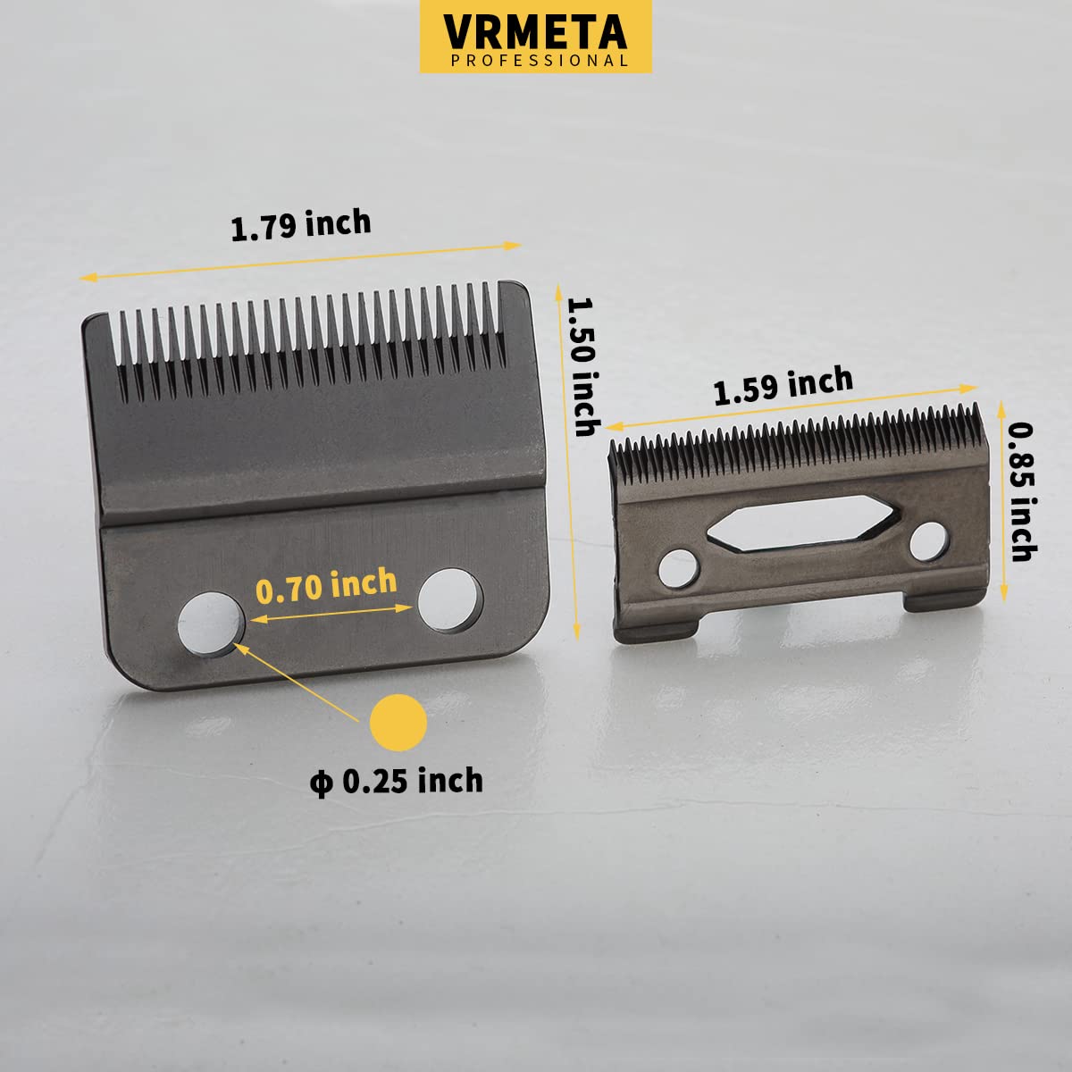 VRMETA New Upgrade Professional Hair Clippers Replacement Blades for Wahl Clippers Wahl 5-Star Senior Magic Clip Compatible with 8148, 8504, 1919, 2241, 2240, 8591 (Black)