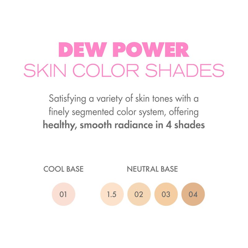 AMUSE SEOUL Dew Power Vegan Cushion Foundation Refill (1.5 NATURAL REFILL) - Semi Glow, Full Coverage, Dewy Finish, Long Lasting, Lightweight, Smooth Radiant Skin, Vegan, Korean Beauty Makeup