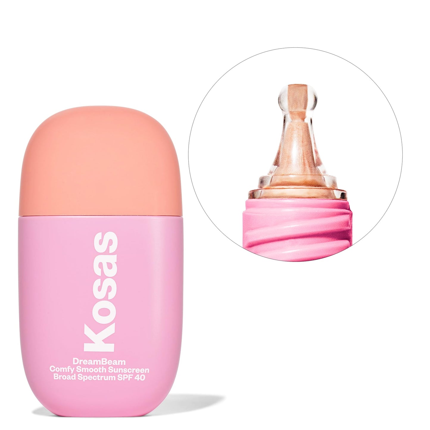 Kosas DreamBeam SPF 40 Mineral Sunscreen for Face + Makeup Prep – Lightweight Hydrating Sun Protection, 40 ml