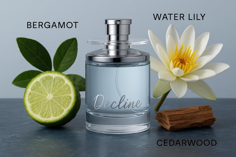 Women's Perfume 100ml (3.4oz), Light Blue Glass Bottle with Silver Cap, Elegant Fragrance For Women