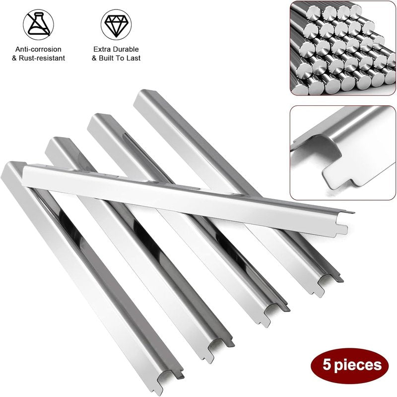 Charbroil Grill Replacement Parts - Cooking Grate & Heat Plate for 5 & 2 Burner Models | Durable Steel
