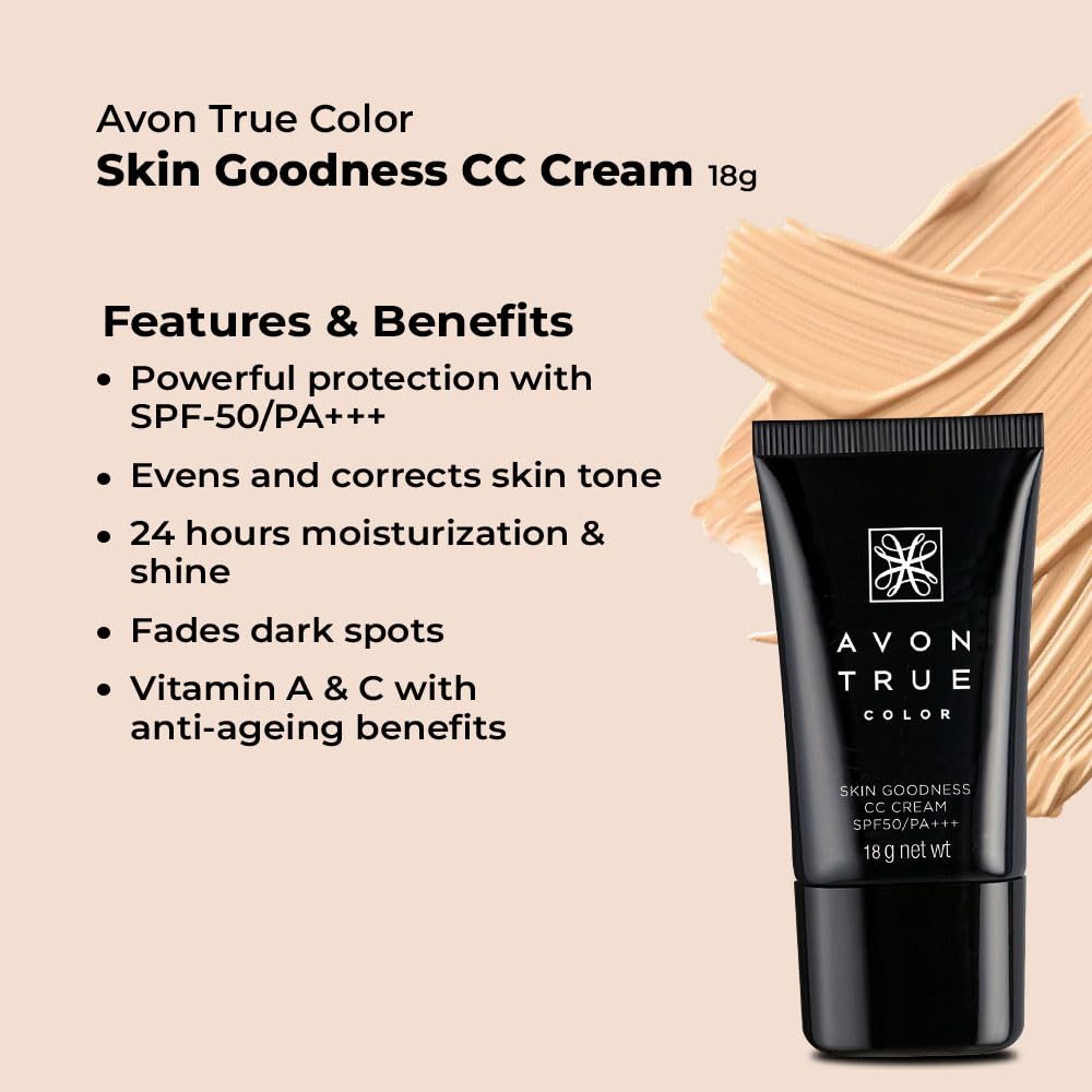 Avon CC Cream - Skin Goodness for Medium Wheat Skin Tone | 18g