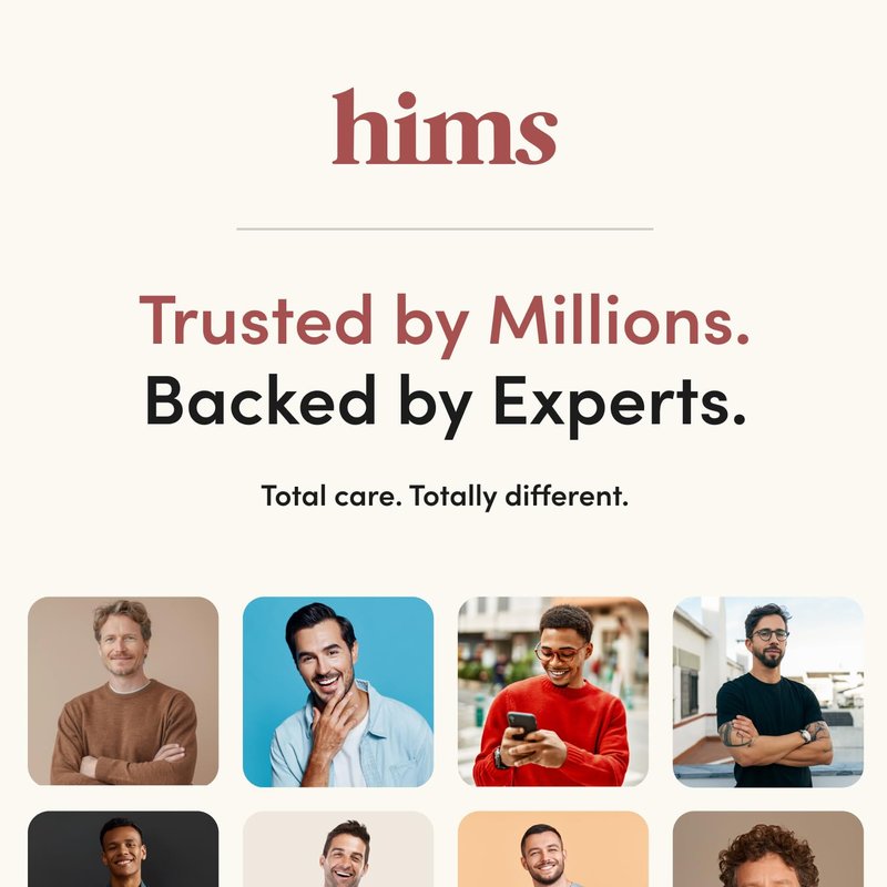 hims Thick Fix Thickening Shampoo & 5% Minoxidil Treatment Serum - Saw Palmetto & Minoxidil Serum - For Strengthening Hair Growth - Paraben-Free & Sulfate-Free - Eucalyptus Grove Scent