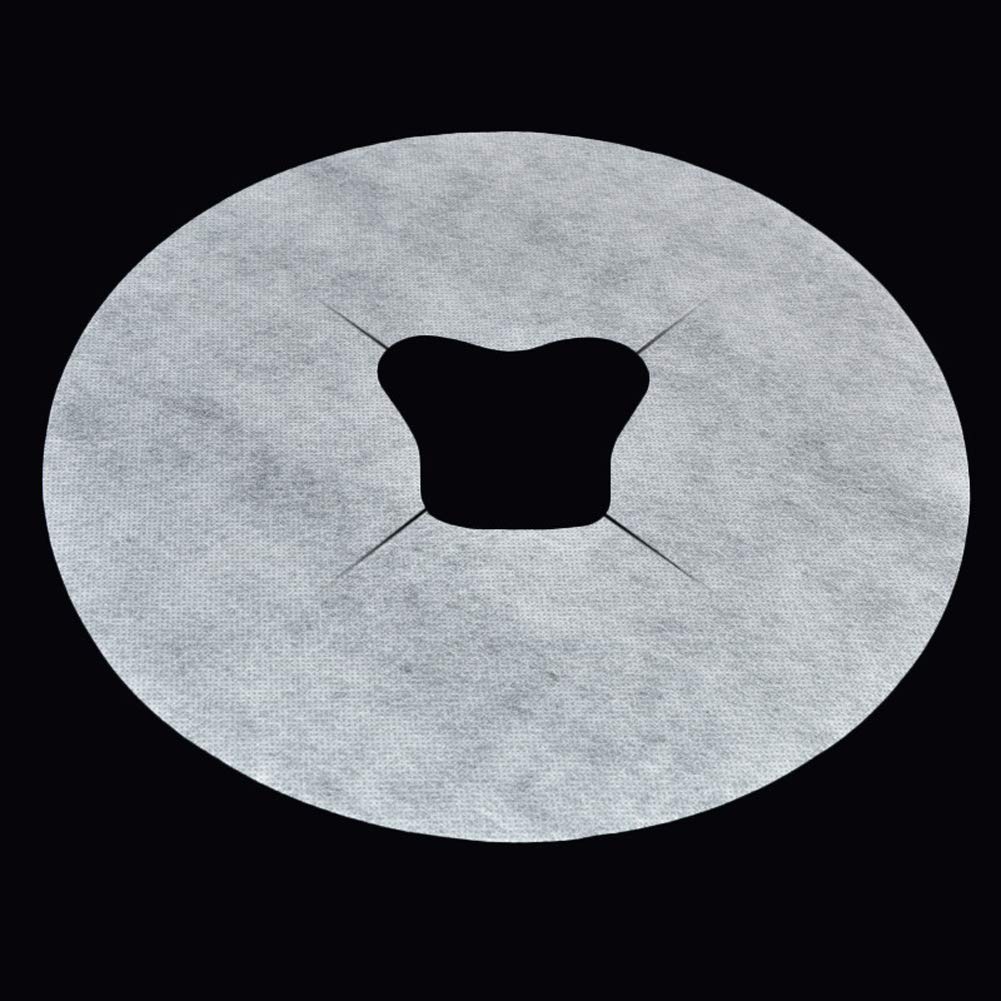 100Pcs Disposable Face Cradle Covers White Breathing Non-Woven Massage Face Headrest Covers Sheet for Massage Tables and Massage Chairs for Beauty Salon Spa or Home Use