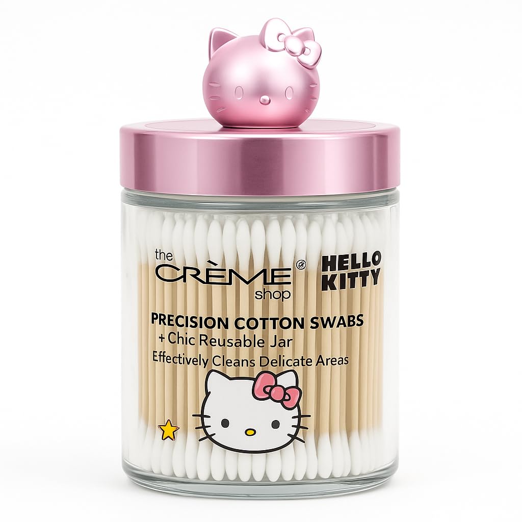 The Creme Shop Hello Kitty Cottons swabs & Cotton Pads Set of 2